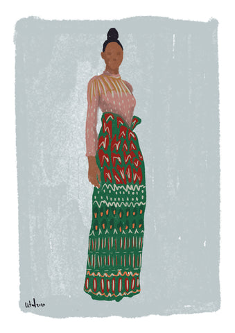 Africans beauty  illustration BS009